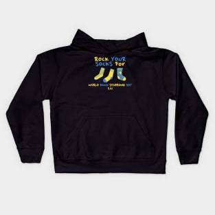 Rock Your Socks for World Down Syndrome Day Kids Hoodie